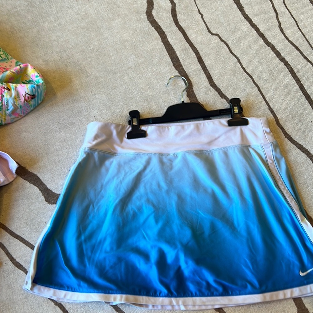 Blue and White Ombré Nike Border Skirt